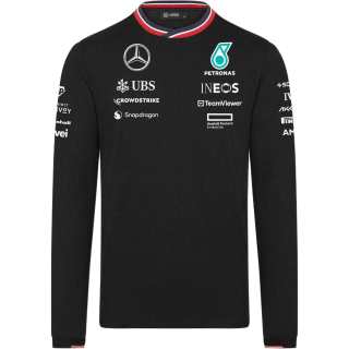 Mercedes-Benz Mercedes Benz Racing T Shirts Unisex Black Crew Neck Moderate