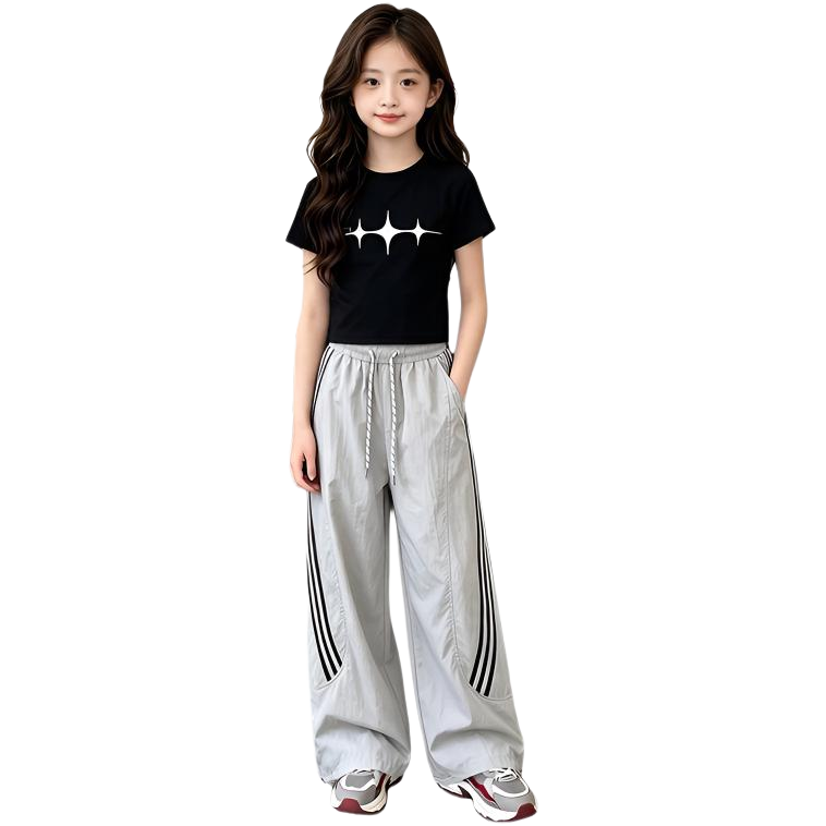 TNTX Kids Casual Sportswear Crew Neck Thin Stretch