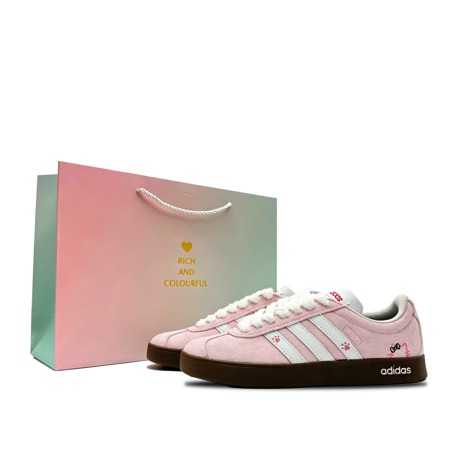 Adidas Adidas Vl Court Classic Slip Resistant, Abrasion Resistant, Balanced, Lightweight Low top German Army Trainers Unisex