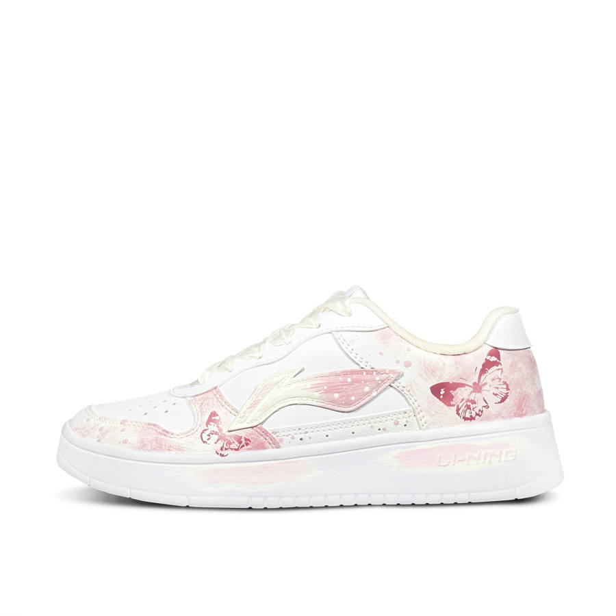 Li-Ning Li Ning Floating Boat Soft Cloud Butterfly Print Slip Resistant Cushioning Low top Skateboard Shoes Women's