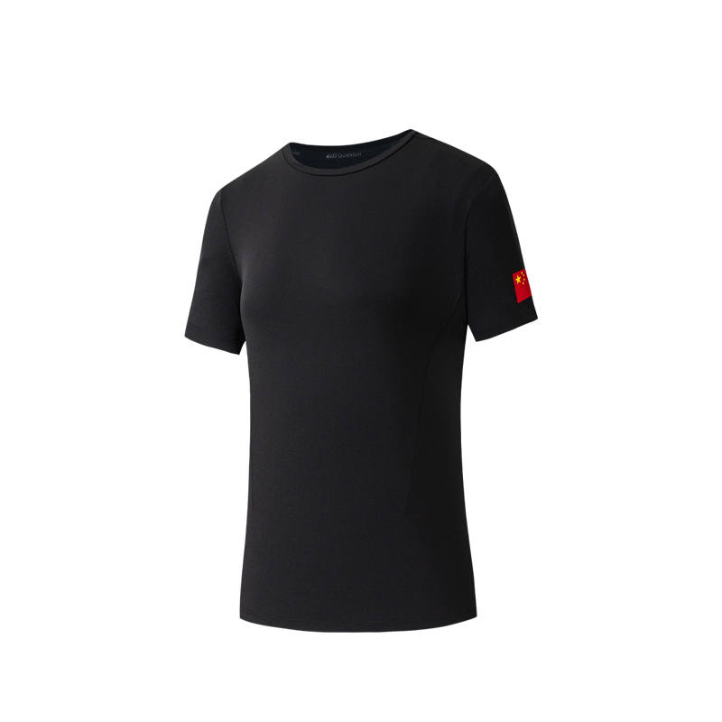 Anta Sports Short Sleeved T Shirts Women's Basic Black