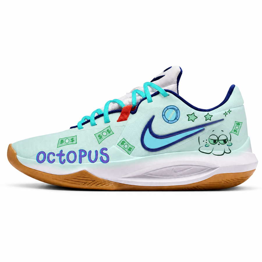 Nike Nike Precision 6 Basketball Shoes Unisex Low Top Green/White/Blue/Purple/Brown