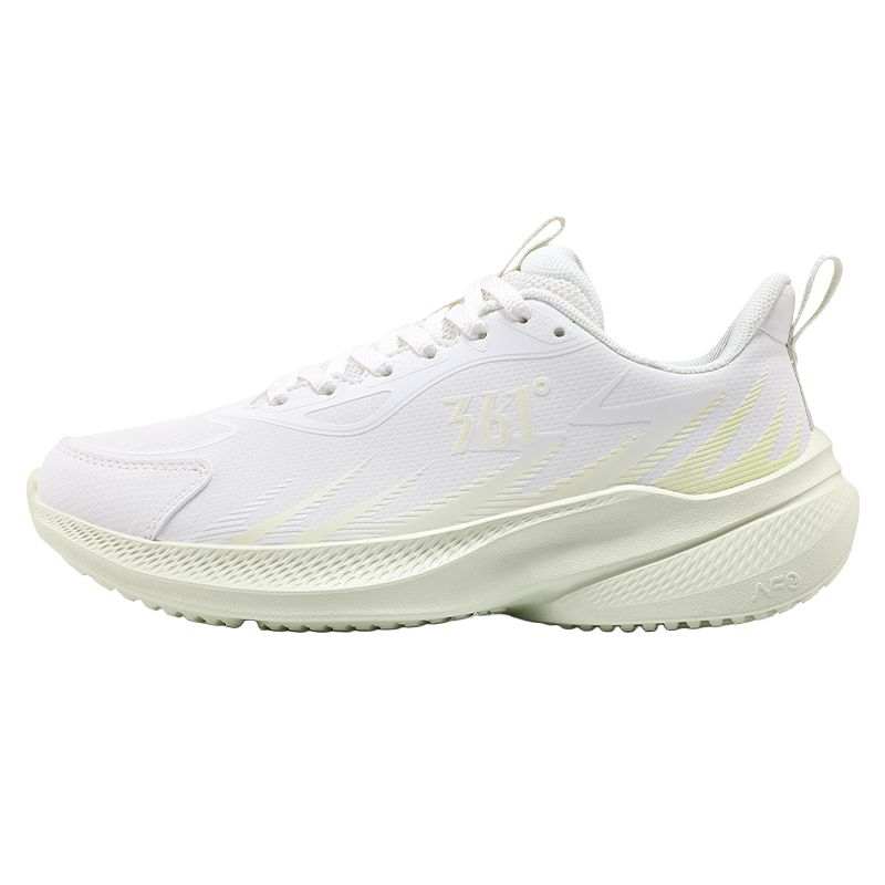 361° Light Leap Low top Casual Running Shoes Women's Feather White Melon Green