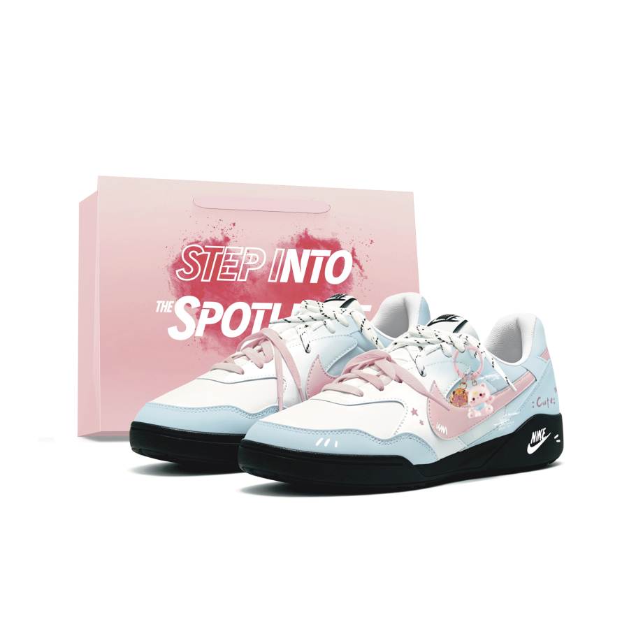 Nike Nike Terra Manta Fresh Look Girlish Slip Resistant Abrasion Resistant Low top Casual Shoes Women's Blue Pink