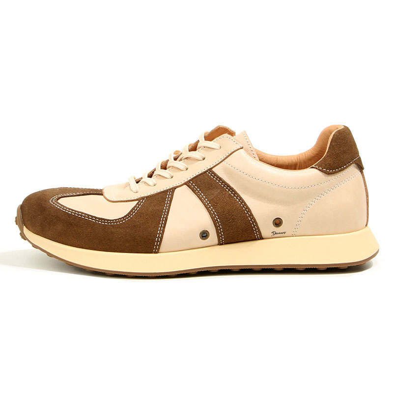 Devanro Devanro Top Grain Cow Leather Breathable Low top Casual Shoes Men's
