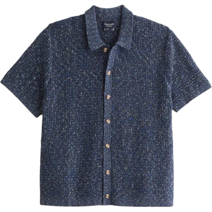 Abercrombie&Fitch Shirts Men's Sapphire Lapel Moderate