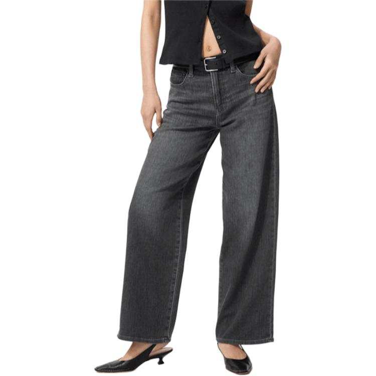 UNIQLO Jeans Women's Asphalt Gray Moderate Straight Fit Pants