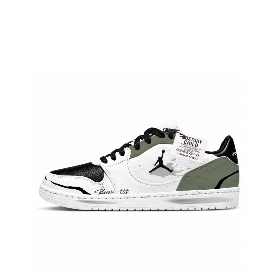 Jordan Jordan COURT CONNECT Abrasion Resistant Lightweight Low top Skateboard Shoes Men's White Green