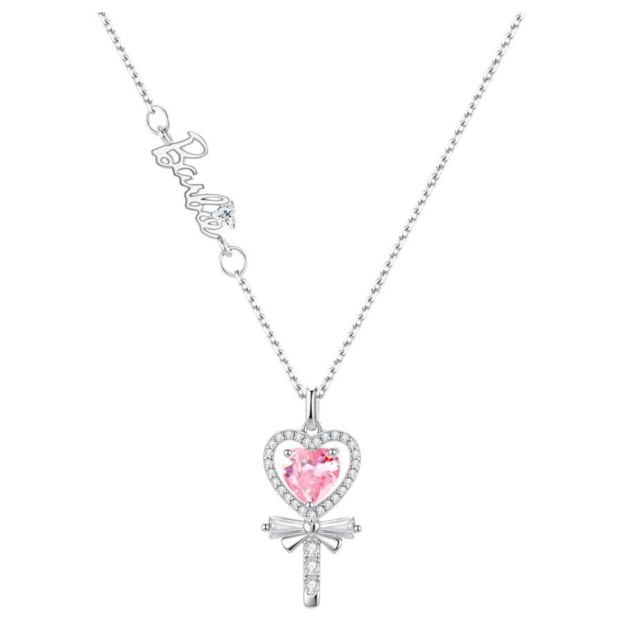 Barbie 925 Sterling Silver Synthetic Cubic Zirconia Necklaces Unisex
