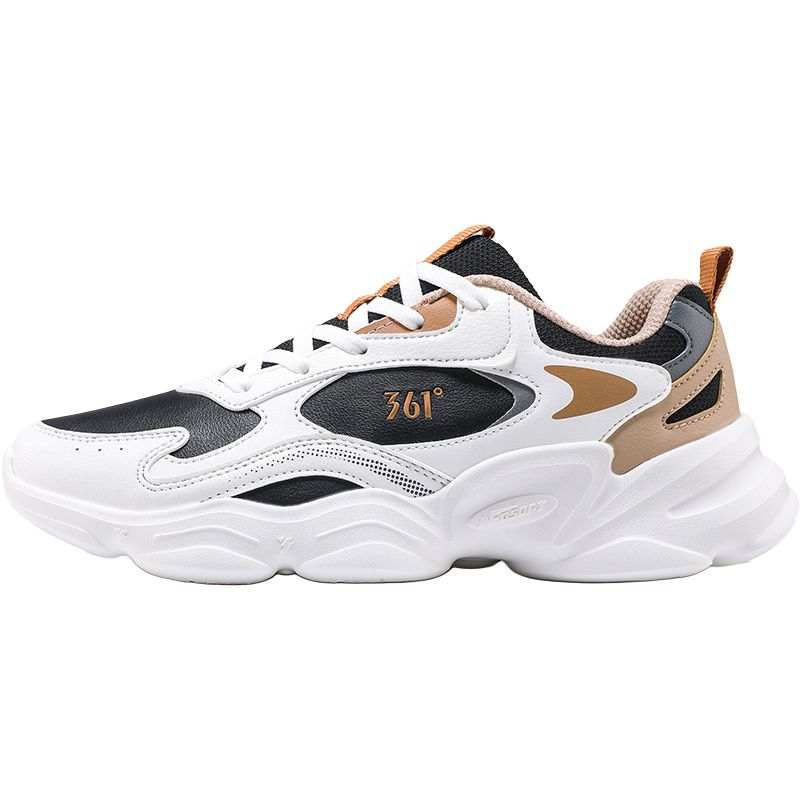 361° Yunshu Low top Casual Shoes Men's Obsidian Black Feather White