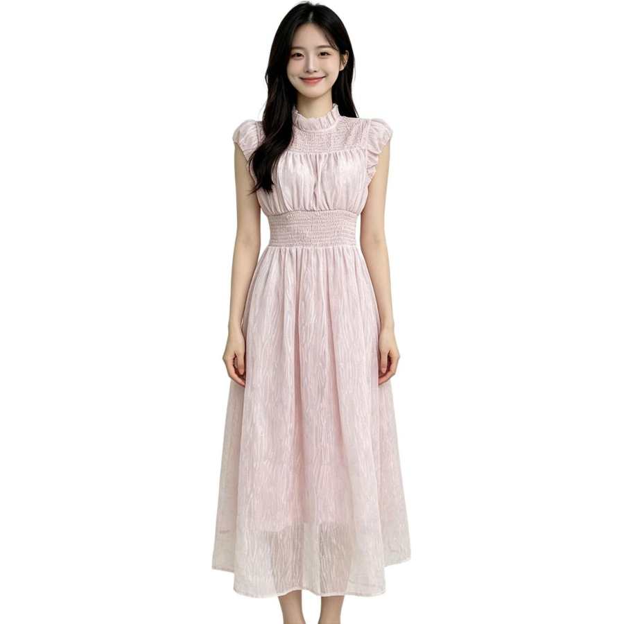VENICEW Short Sleeved Dress Women's
