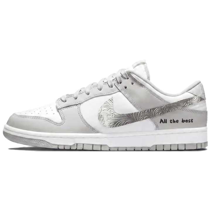 Nike Nike Dunk Silver Gray Shadow Cow Leather Low top Skateboard Shoes Unisex Gray