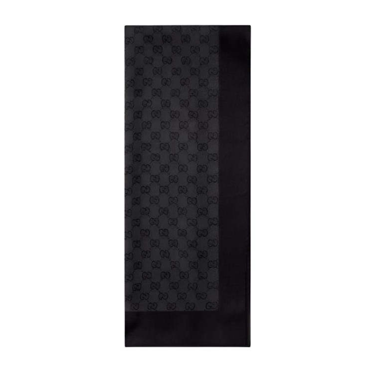 GUCCI GUCCI Silk Shawls Women's Black