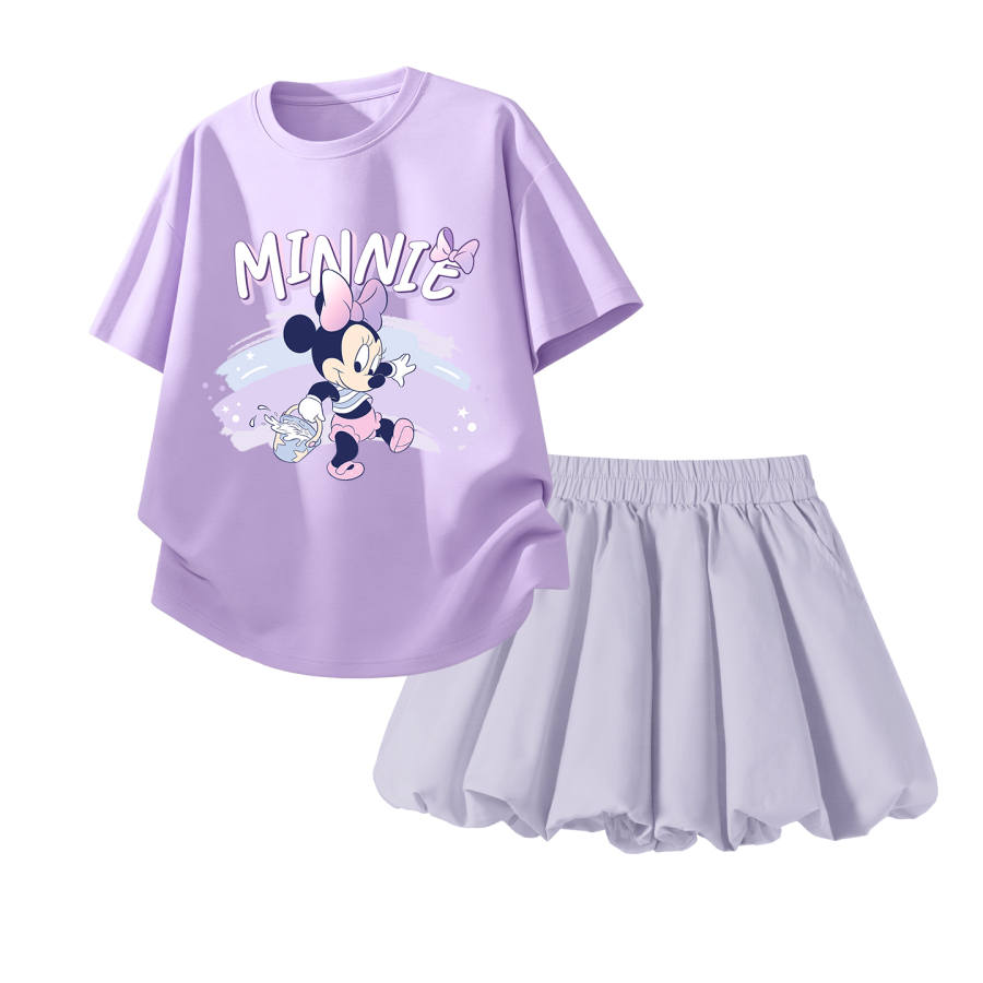 Disney Kids Casual Sportswear Crew Neck Thin Stretch