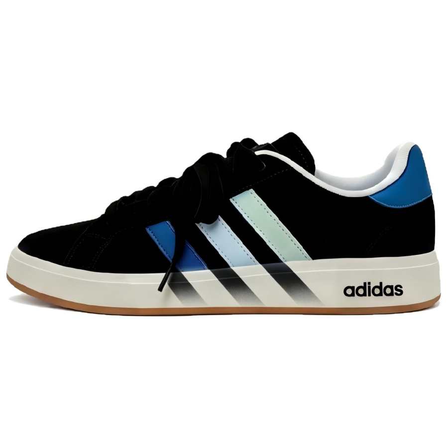 Adidas Adidas Grand Court Base 00s Abrasion Resistant Low top Skateboard Shoes Unisex Black Blue
