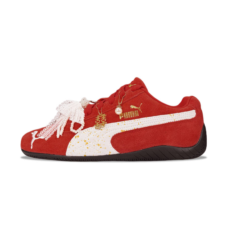 PUMA Speedcat YDCC Joy On The Red Branch, Wedding Shoes, Athletic Shoes Pu Couple Low top Casual Shoes Unisex