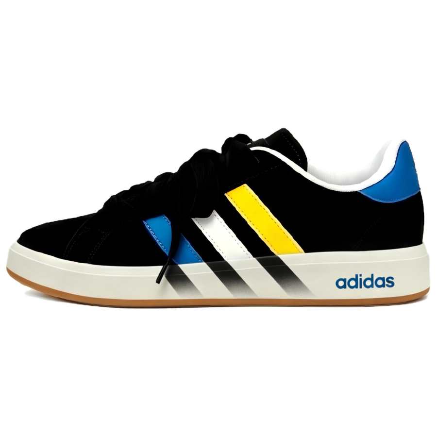 Adidas Adidas Grand Court Base 00s Abrasion Resistant Low top Skateboard Shoes Unisex Black Blue