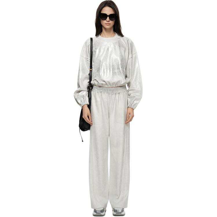 PINKO Sweatshirts Women's White Crew Neck Moderate Other