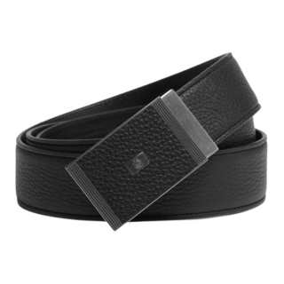 Dunhill Cow Leather Belts Men's Black Width 3.5cm