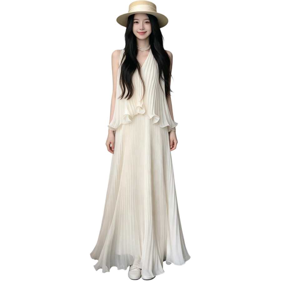 VENICEW Sleeveless Dress Women's