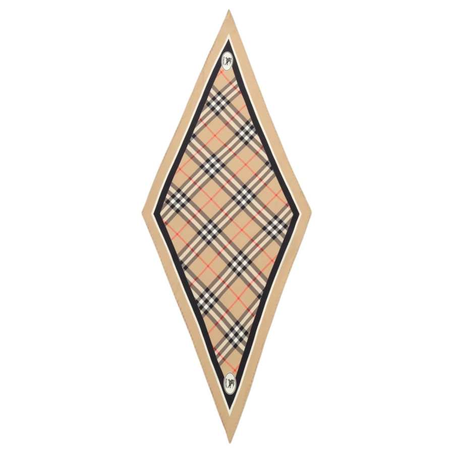 Burberry Silk Scarves Women's Sandy Beige