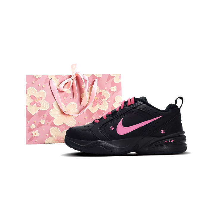 Nike Nike Air Monarch 4 Sweet Pink Slip Resistant Low top Chunky Sneakers Unisex Black