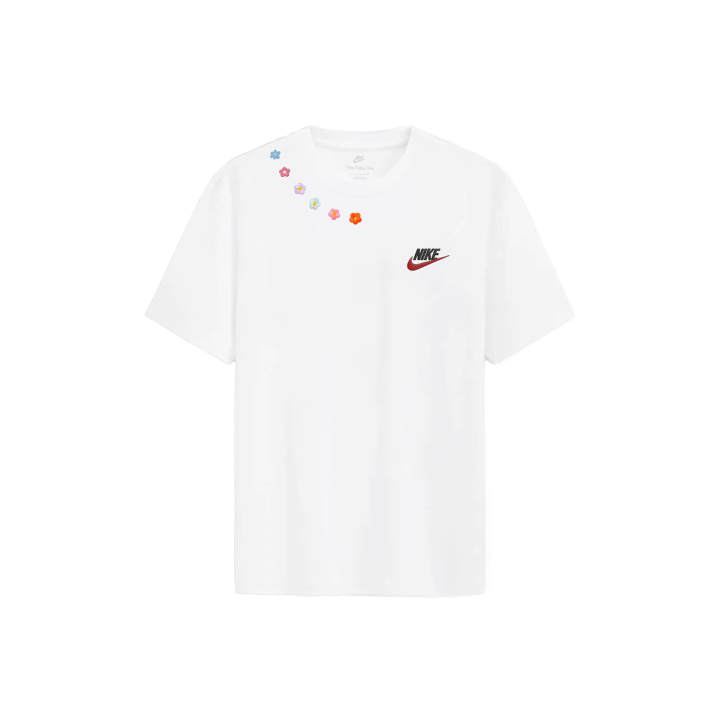 Nike Nike Sportswear T Shirts Unisex White Crew Neck Thin Straight Fit