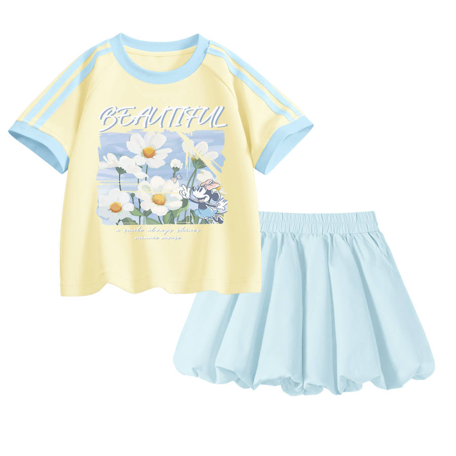 Disney Kids Casual Sportswear Crew Neck Thin Stretch