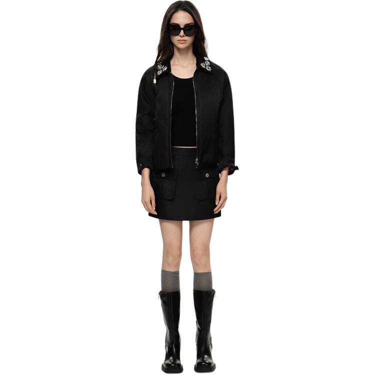 PINKO Down Jackets Women's Black Lapel Moderate Other