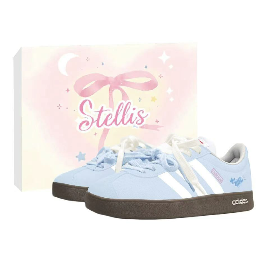 Adidas Adidas Vl Court Classic Heart Signal, Xingyu Creation German Army Trainers Unisex Blue, White
