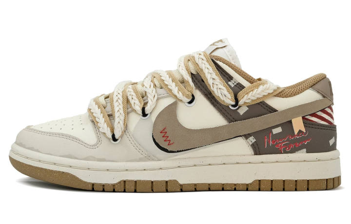 Nike Nike Dunk Skateboard Shoes Women's Beige Brown