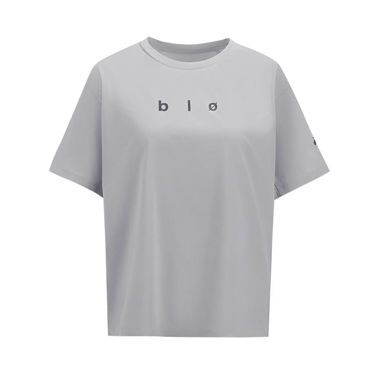 DESCENTE BLEU T Shirts Women's Crew Neck Thin