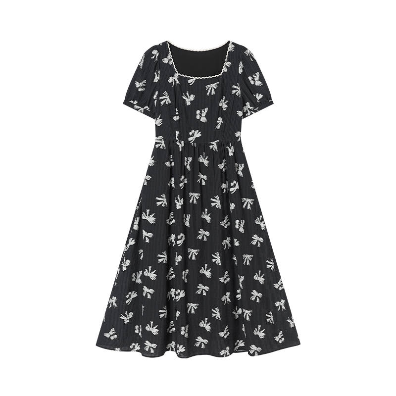 XIANGYING Short Sleeved Dress Women's
