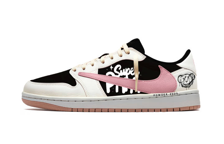 Jordan Jordan x Travis Scott Air Jordan 1 Travis Scott X AJ1 Cushioning Slip Resistant Breathable Low top