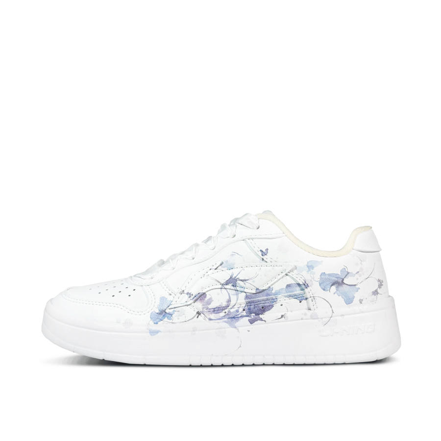 Li-Ning Li Ning Floating Boat Butterfly Dyeing Blue Slip Resistant Cushioning Low top Skateboard Shoes Women's