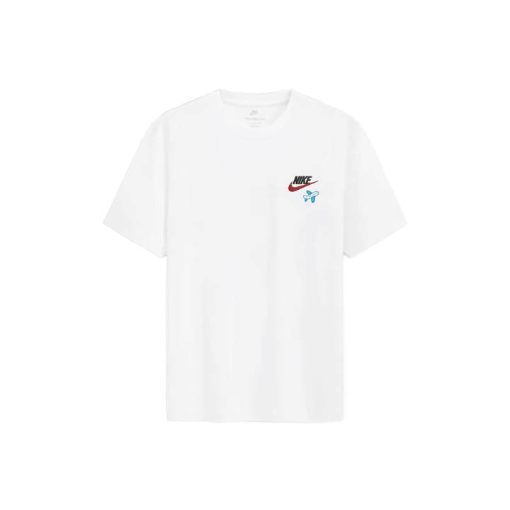 Nike Nike Sportswear T Shirts Unisex White Crew Neck Thin Straight Fit