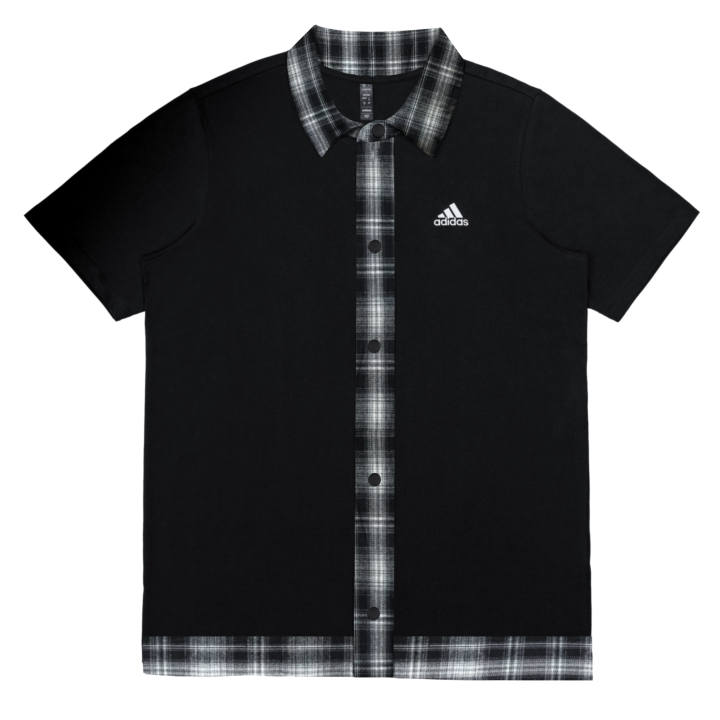 Adidas Adidas MUST HAVES Shirts Unisex Black Lapel Moderate