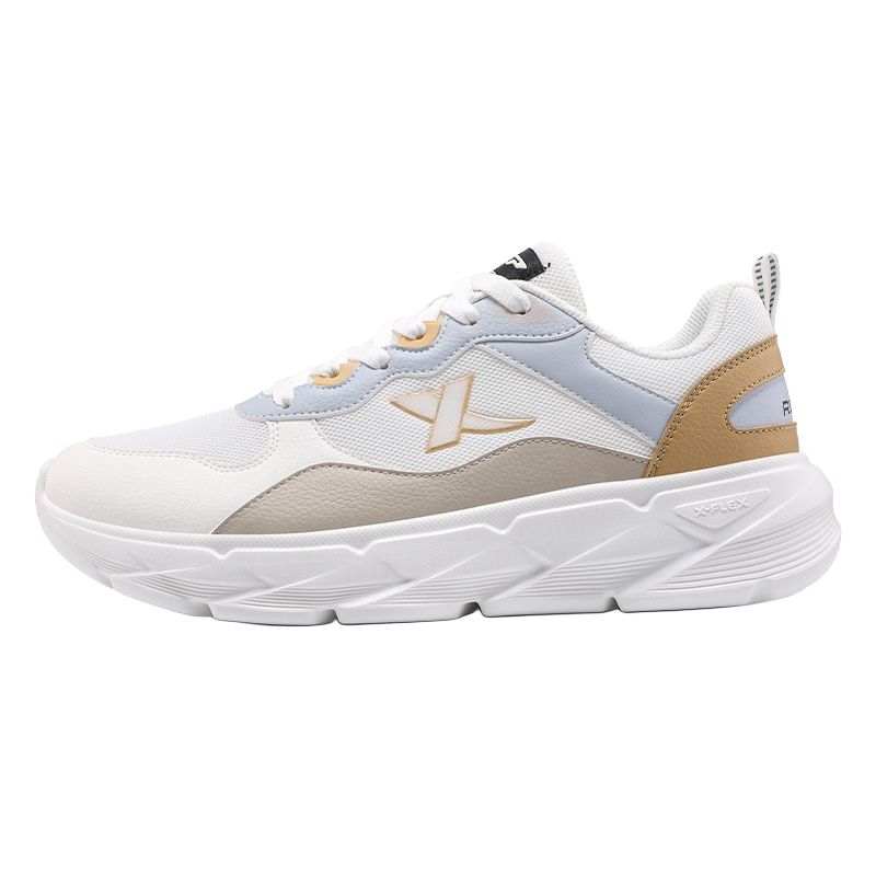 XTEP Fashion And Versatile Comfortable Low top Casual Running Shoes Men's White Gray Brown