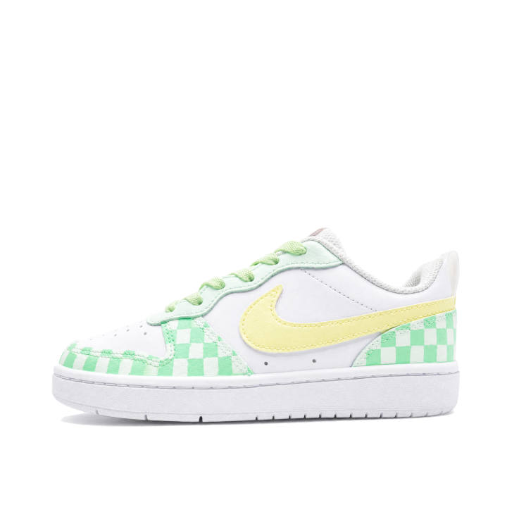 Nike Nike Court Borough Green Plaid Leather Slip Resistant Cushioning Abrasion Resistant Breathable Low top