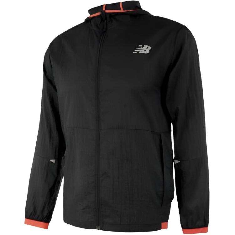 New Balance New Balance Jackets Men's Black Hooded Non Detachable Moderate Other