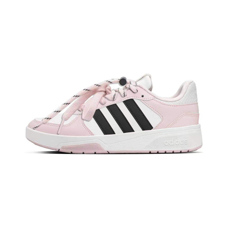 Adidas Adidas COURTBEAT Star Joy Manufacturing, Pink White Dark Chocolate Low top Skateboard Shoes Unisex Black Pink