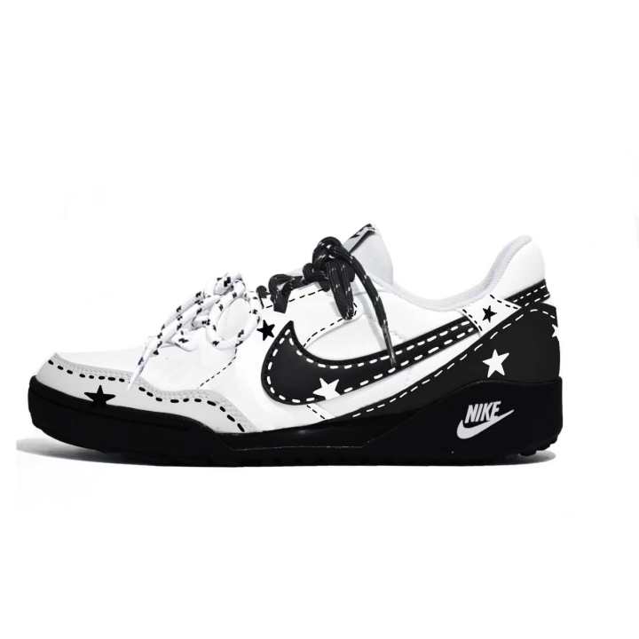 Nike Nike Terra Manta Falling Galaxy, Star Island Creations Low top Skateboard Shoes Women's Black White
