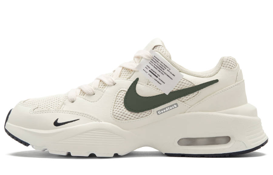 Nike Nike Air Max Fusion Low top Running Shoes Men's Green Beige White