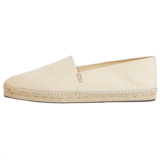Loro Piana Basque Walk Leather Espadrilles Men's Natural
