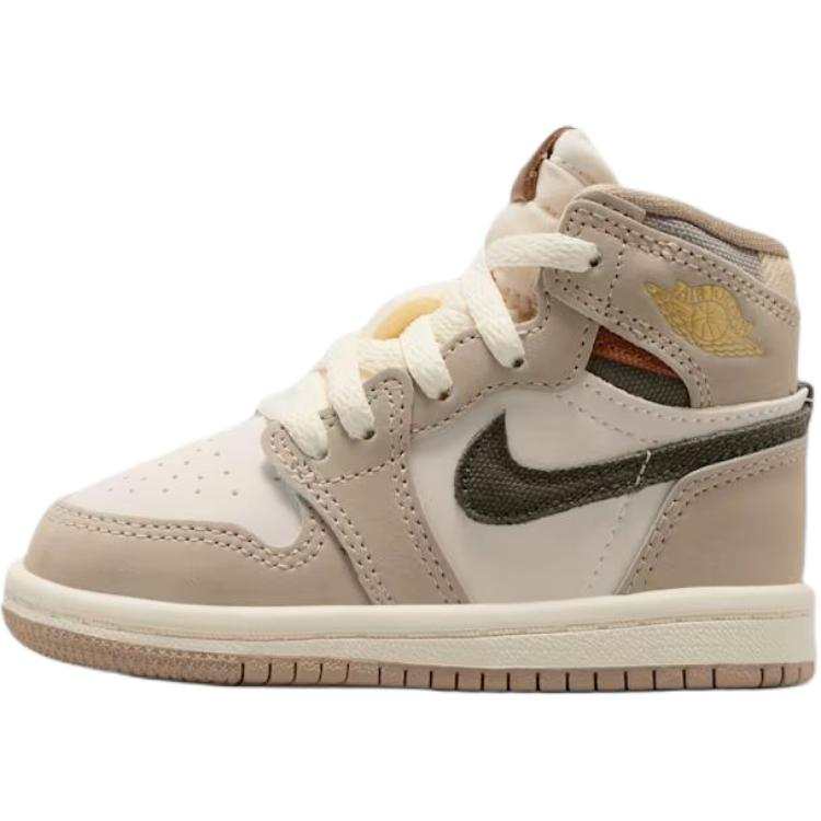 Jordan Jordan Air Jordan 1 High top Toddler Shoes Khaki Infant And Toddler