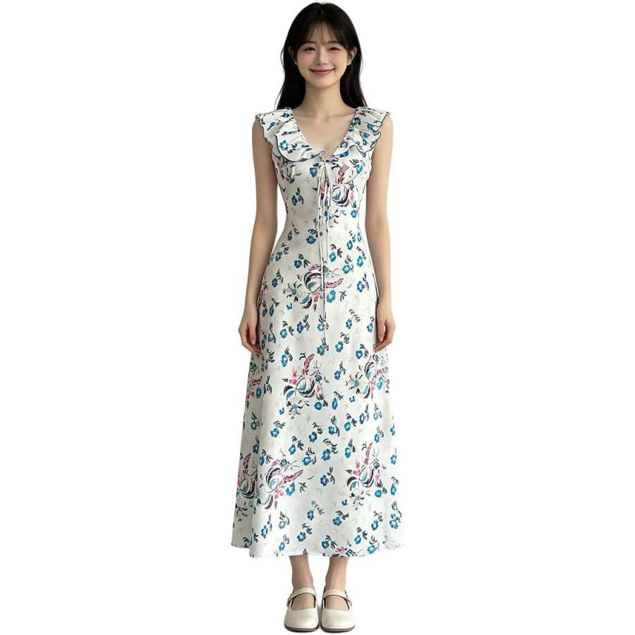 VENICEW Sleeveless Dress Women's