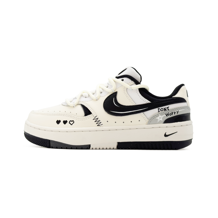 Nike Nike Gamma Force Abrasion Resistant Height Increasing Low top Skateboard Shoes Women's Ecru/Beige/White