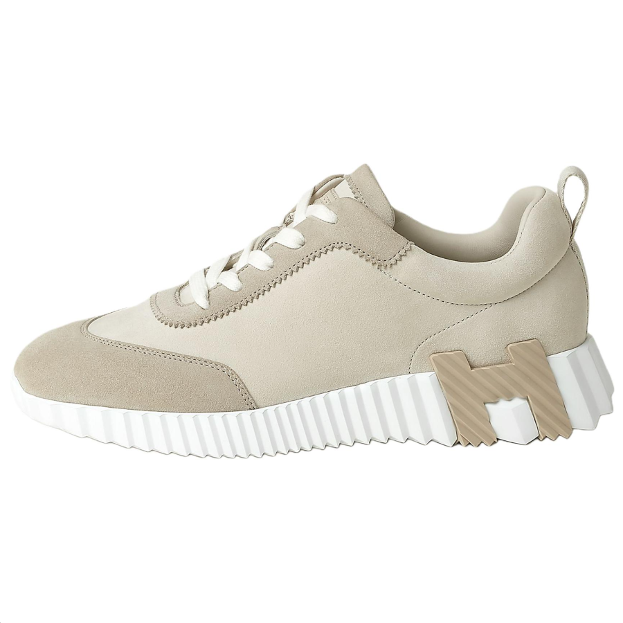 HERMES Bouncing Low top Casual Shoes Women's Beige