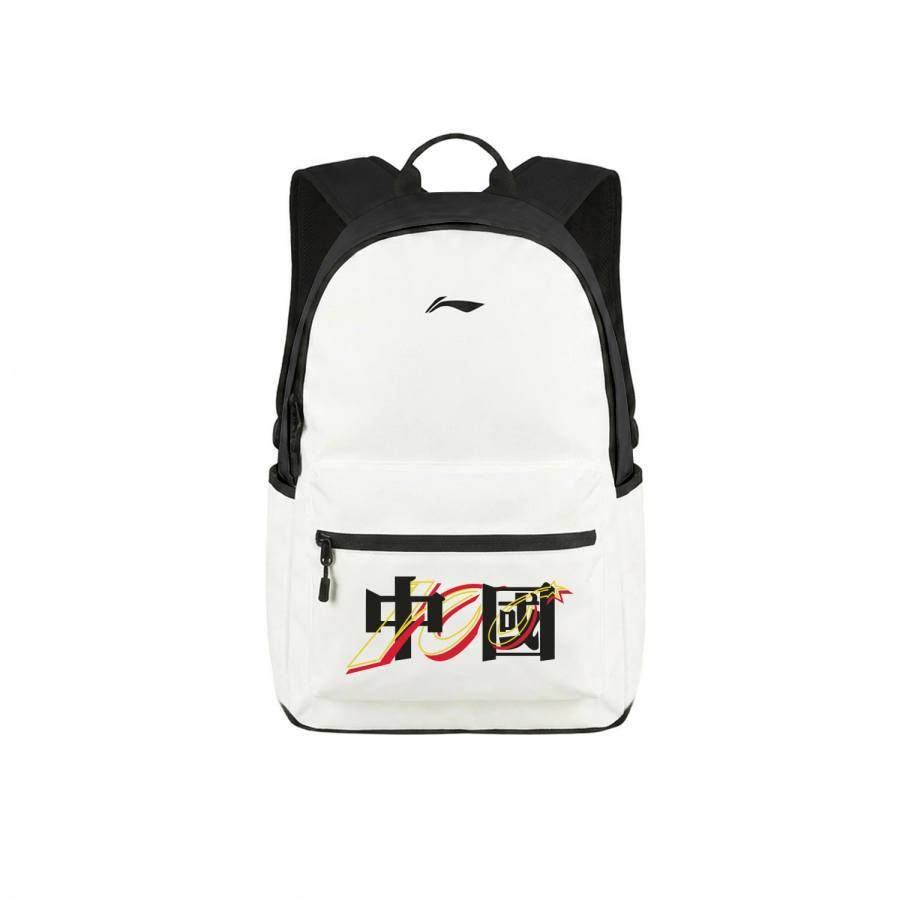 Li-Ning Li Ning Polyester Backpack Regular Unisex Beige Black