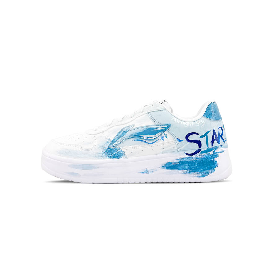 Li-Ning Li Ning Floating Boat Abrasion Resistant Breathable Low top Skateboard Shoes Men's Light Blue